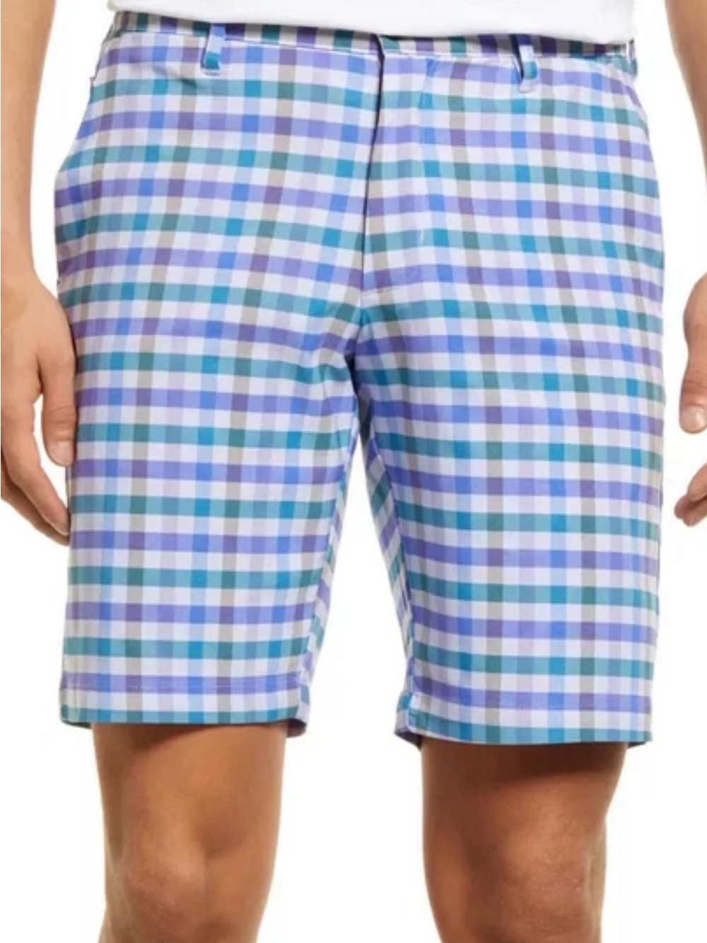 Tommy Bahama Men's, Beach Driver Check Shorts, Palazzo Purple, SZ 42